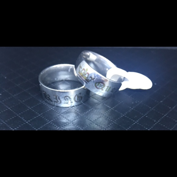 Jewelry Stainless Steel Silvertone Queen Band Ring Poshmark